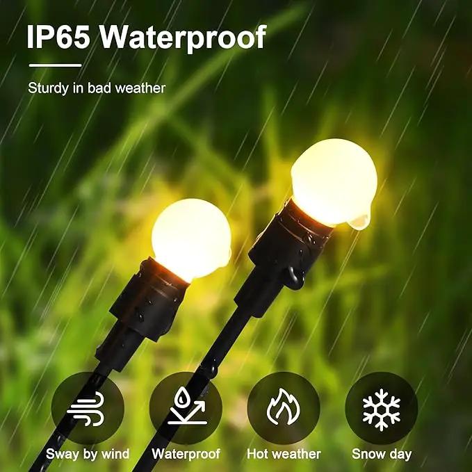 Solar Lights Outdoor Decoration, Waterproof Xmas Outdoor Lights Decor for Yard, Patio, Garden, and Front Porch, 80 LEDs Swing with The Wind (8 Pack, Warm White) by GreenHaven Gardens