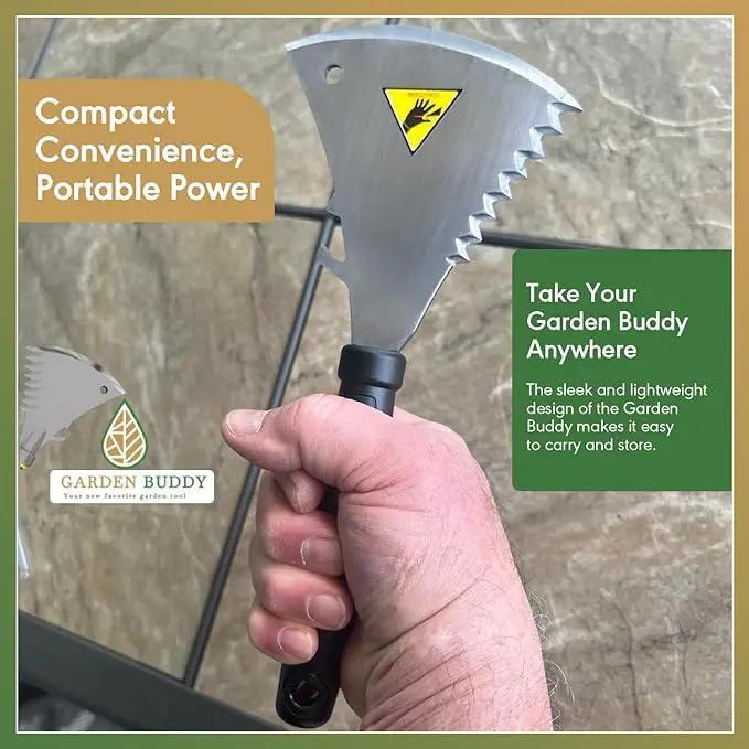 Garden Tool - Yard Tool - Lawn Care - Unique Design - Multifunctional - Hand Garden Tool - Cutting, Tilling, Digging, Weeding, Edging, Uprooting, Loosening Soil - All-in-oneTool Set - Stainless Steel by GreenHaven Gardens