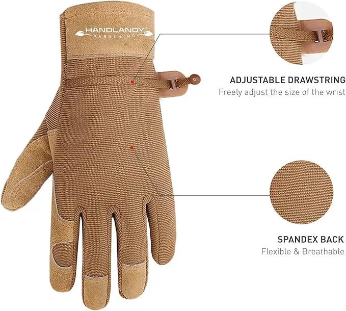 HANDLANDY Women Safety Work Gloves Utility Touch Screen Working Grip Glove for Yardwork Gardening Breathable Mechanic Gloves by GreenHaven Gardens