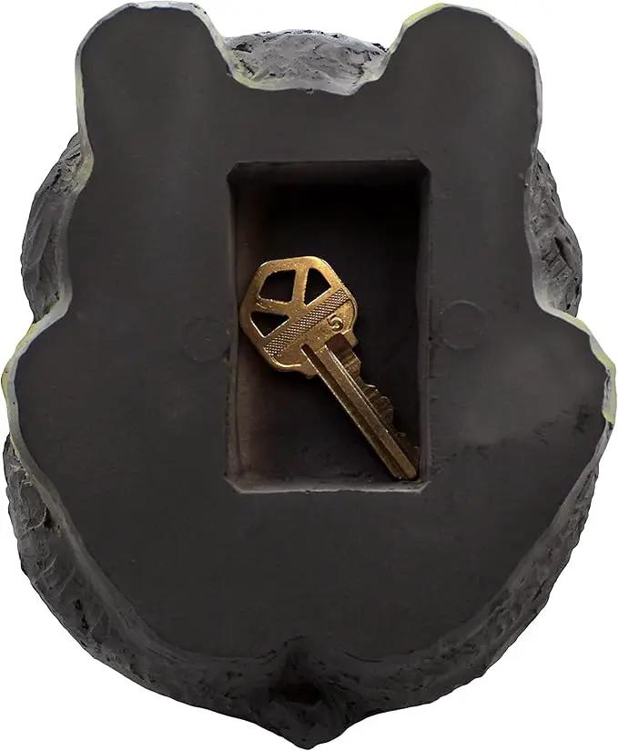 Stocky Bunny Garden Statue - Outdoor Key Hider for Garden, Porch or Patio - Magnetic Cover Key Hider by GreenHaven Gardens