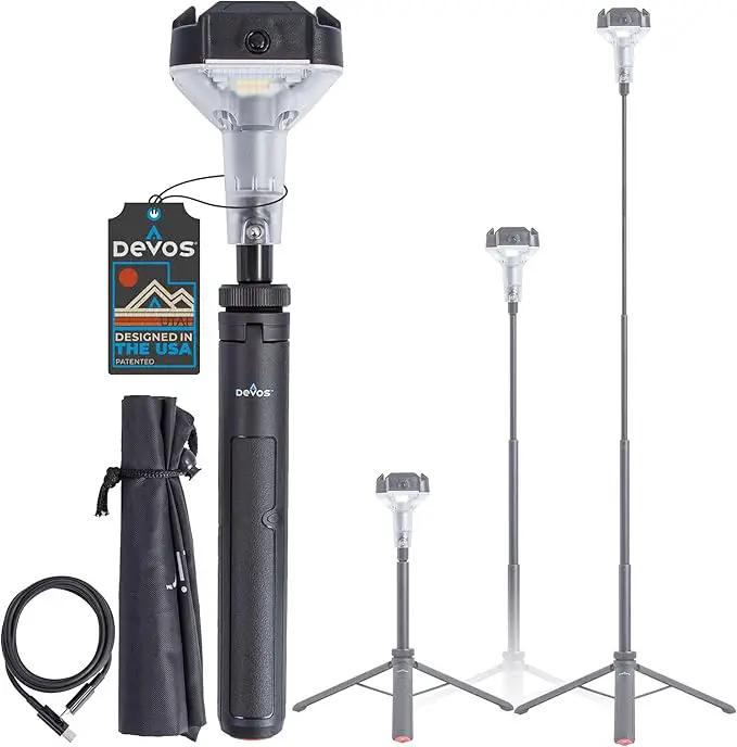 DEVOS - LIGHTRANGER 800 Mini Telescoping Camp Light, 4.5 Tall with 800 Lumens, Ultra Compact & Portable, Rechargeable LED Lantern, Up to 30-Hour Runtime, 1 Year Warranty, Includes Carry Case by GreenHaven Gardens