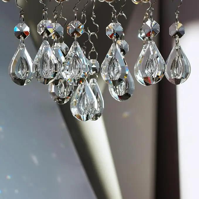 12pcs Crystal Suncatchers, Hanging Crystals Chandelier Prisms for Windows, Rainbow Maker Home Decoration by GreenHaven Gardens