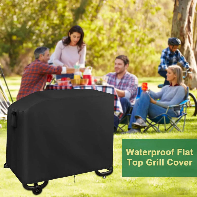 Flat Top Grill Cover Waterproof for Cuisinart Flat Top 2 Burner Griddle CGG-0028, 42 inch Weatherproof Cover for Outdoor Griddle, Waterproof Propane griddles Covers for Gas Grill by GreenHaven Gardens