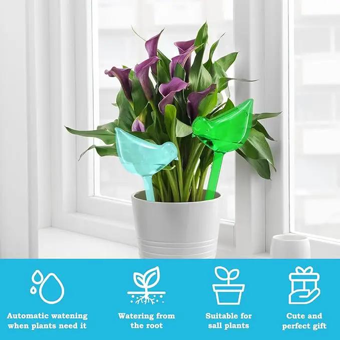 12PCS Plant Watering Globes, Bird Shaped Watering Bulbs for Outdoor Plants, Automatic Self Watering Spikes Plant Watering Bulbs for Indoor Outdoor Plants, Gifts for Plant Lovers by GreenHaven Gardens