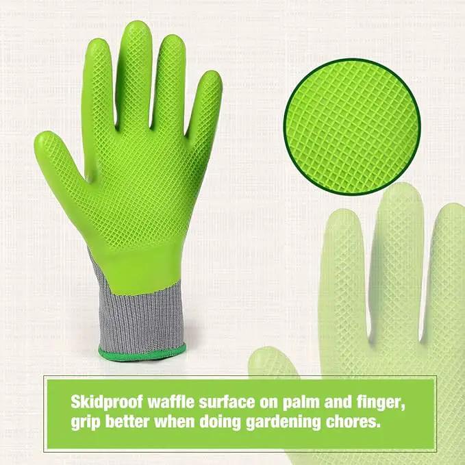 WORKPRO 6 Pairs Garden Gloves, Work Glove with Eco Latex Palm Coated, Gardening Gloves, Working Gloves for Weeding, Digging, Raking, and Pruning (Medium) by GreenHaven Gardens