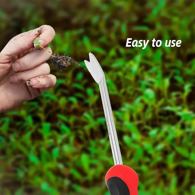 Weed Pulling Tool Weeding Tool with Ergonomic Handle, Stainless Steel Weed Tool Garden Hand Weeder Tools for Lawn Farmland Gardening Gift by GreenHaven Gardens