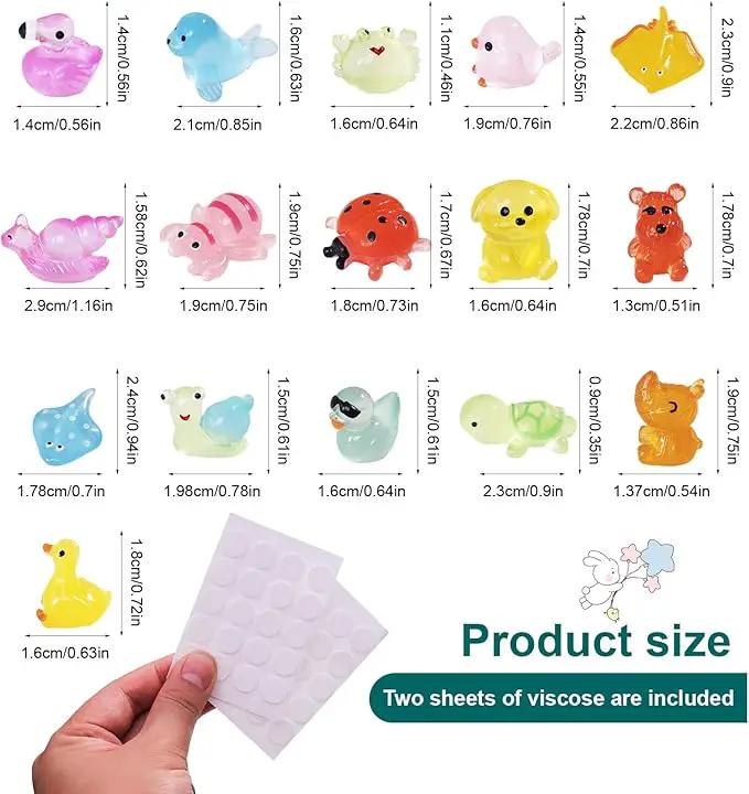 Tiny Resin Animals Figures to Hide 120 Pcs Mini Resin Animals Bulk for Miniature Fairy Garden Accessories Micro Landscape Aquarium Potted Decoration by GreenHaven Gardens