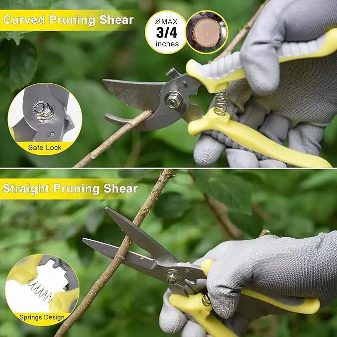 Garden Tool Set, Carsolt 10 Piece Stainless Steel Heavy Duty Gardening Tool Set for Digging Planting Pruning Gardening Kit with Durable Bag Gloves Gift Box Ideal Garden Gifts for Women Men by GreenHaven Gardens