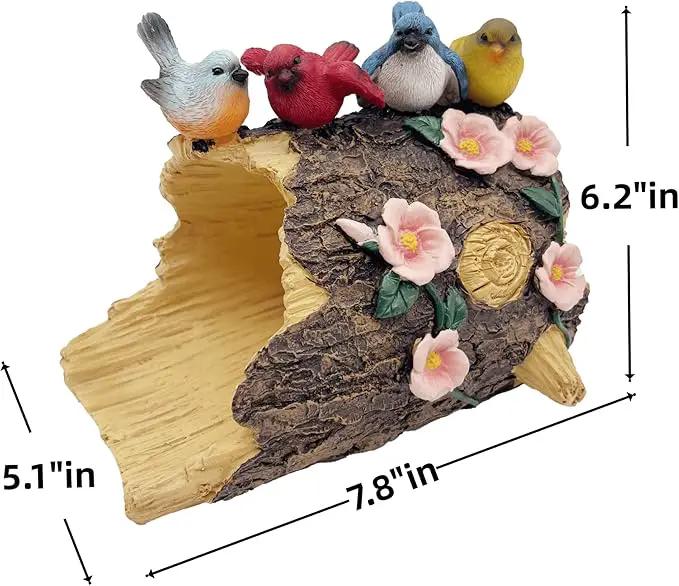 Bird Statues Gutter Downspout Extension Statues Garden Decoration,Resin Statue Outdoor Decor,Animal Downspout Diverter,Decorative Gutter Extension,3"×3" Downspout Extender Diverter Splash Block by GreenHaven Gardens