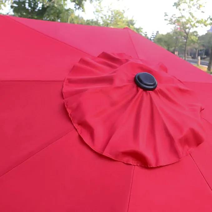 Sunnyglade 9' Patio Umbrella Outdoor Table Umbrella with 8 Sturdy Ribs (Red) by GreenHaven Gardens