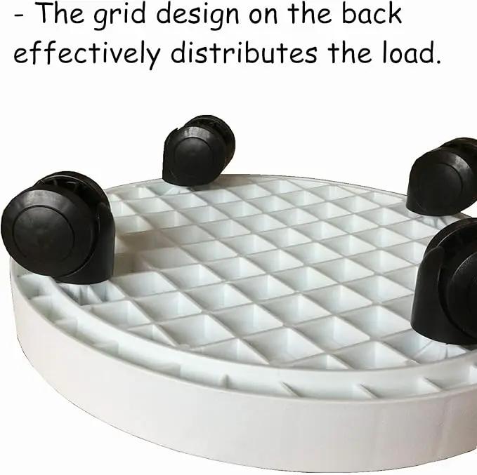 2 Pack of 11 Inch Heavy Duty Plant Caddy with Wheels,Rolling Plant Stand Pot Trolley,Wheeled Planter Saucer Tray,Potted Flower Mover Dolly with Casters Round Coaster for Indoor Outdoor by GreenHaven Gardens