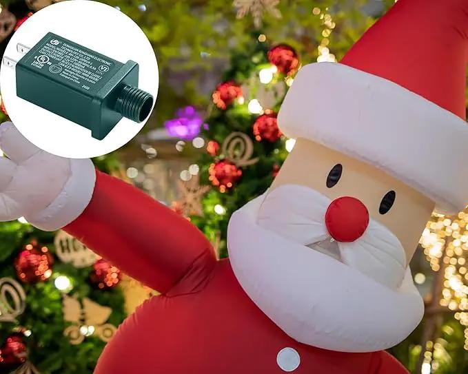 Replacement Yard Inflatable Adapter Power Supply Adaptor - 12V 1.0A 1Pcs -Inflatable Plug Replacement Class 2 Power Supply - Green - for Halloween Yard Blow Up Decorations by GreenHaven Gardens