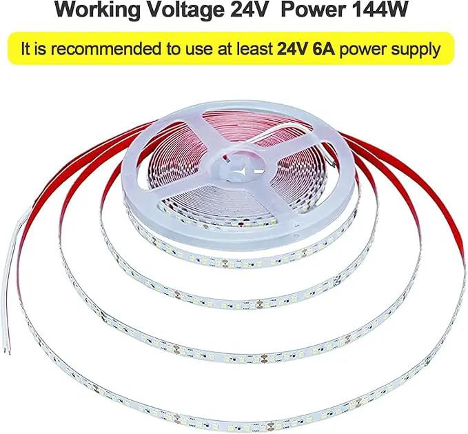24V 65.6ft/20m LED Strip Light Natural White 4000K 2400LEDs High Brightness 12000LM SMD2835 Flexible No-Waterproof IP20 LED Tape for Kitchen Backyard Hallways Stairs Decoration(No Power Supply) by GreenHaven Gardens