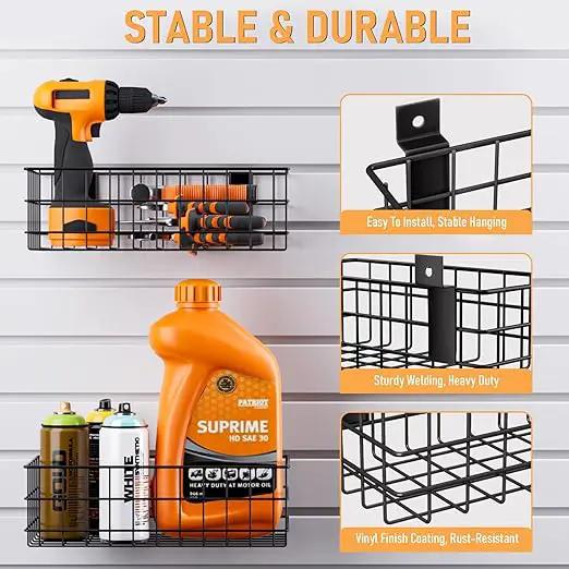 INCLY 30PCS Slatwall Accessories Set with Slatwall Baskets, Slatwall Hooks, Slatwall Shelves, Slatwall Bins, Slatwall Cups, Heavy Duty Slat Wall Accessory for Garage Room Shop Organizing Display by GreenHaven Gardens