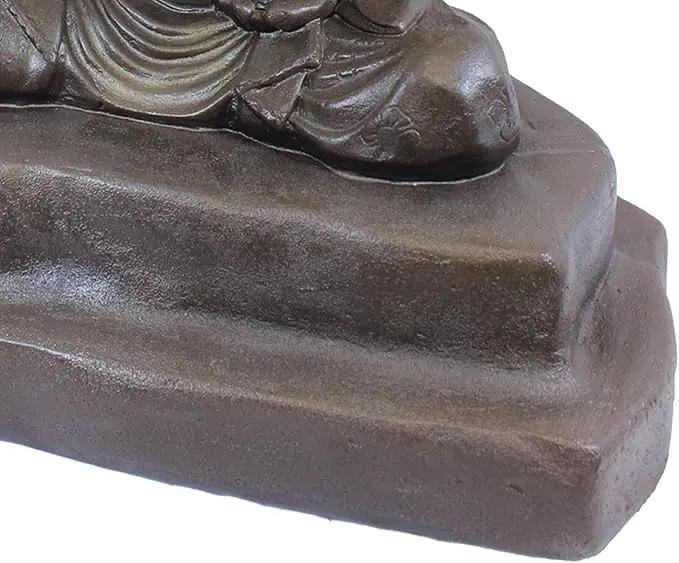 Emsco Group 92220 Lightweight Meditating Buddha Garden Statue, 24", Bronze by GreenHaven Gardens