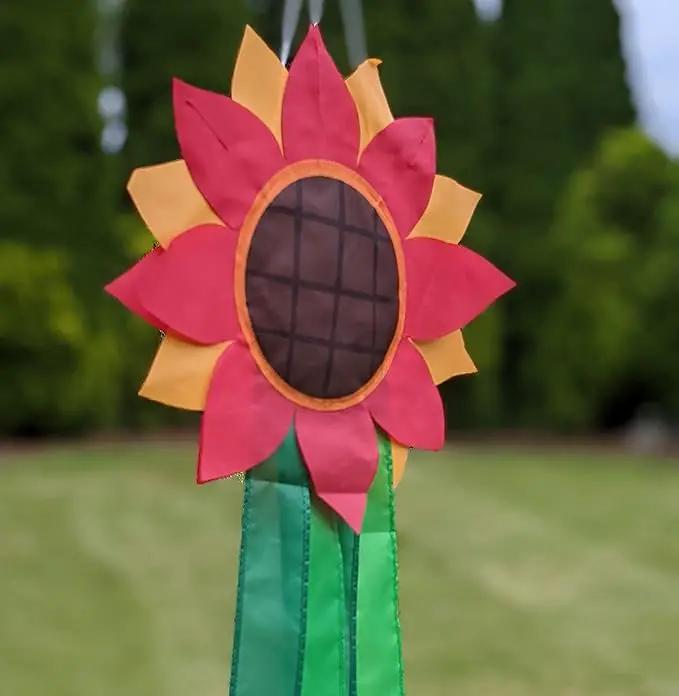 Madrona Brands Red Flower Windsock | Durable Outdoor Hanging Decoration | Yard, Garden, Patio, Home and More | 42-Inch by GreenHaven Gardens