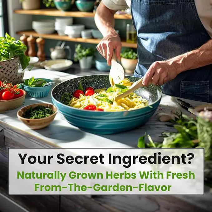 5 Herb Seeds Variety Kit, Oregano, Cilantro, Parsley, Basil, Chives by GreenHaven Gardens