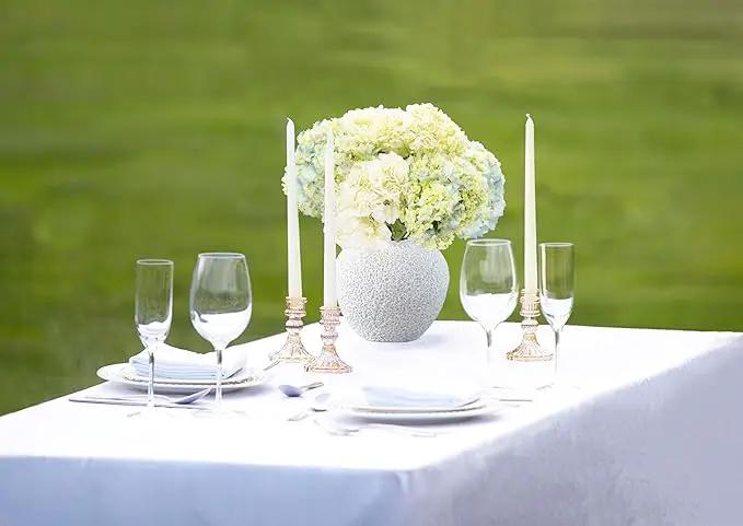 White Ceramic Vase Flower Vase, Big Textured Round Vase for Centerpieces, Kitchen, Living Room, Bedroom Decor Gifts by GreenHaven Gardens