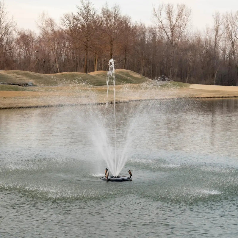HALF OFF PONDS Floating Fountain – 1 HP Pond Aerator, 200' Cord – 15,000 GPH Water Pump – 13 Spray Patterns – Energy-Efficient for Large Ponds, Lakes & Water Gardens by GreenHaven Gardens