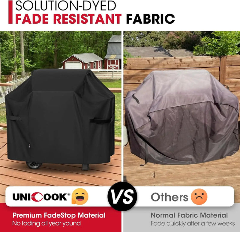 Unicook 53 Inch Grill Cover for Weber Spirit II 300 and Spirit 300 Series, Heavy Duty Waterproof Outdoor BBQ Cover, Fade Resistant Weatherproof Gas Grill Protector, Compared to Weber 7139 by GreenHaven Gardens