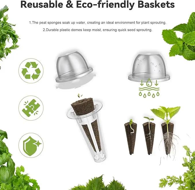 inbloom Herb Seed Pod Kit for AeroGarden, MUFGA, Ahopegarden, iDOO Hydroponic Growing System Indoor Garden, 18-Pod, 350+ Seeds Included Basil, Mint, Cilantro, Parsley, Shiso, Chicory, Liquorice by GreenHaven Gardens