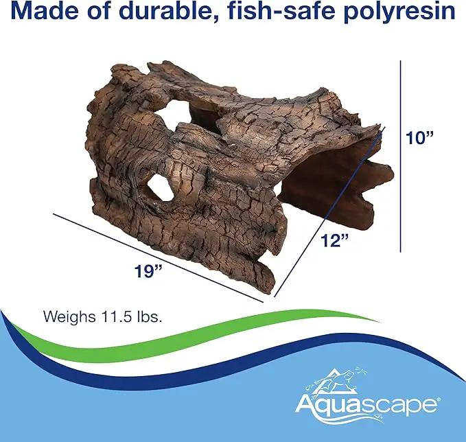 Aquascape 78324 Koi Predator Control Faux Log Fish Cave, Brown by GreenHaven Gardens
