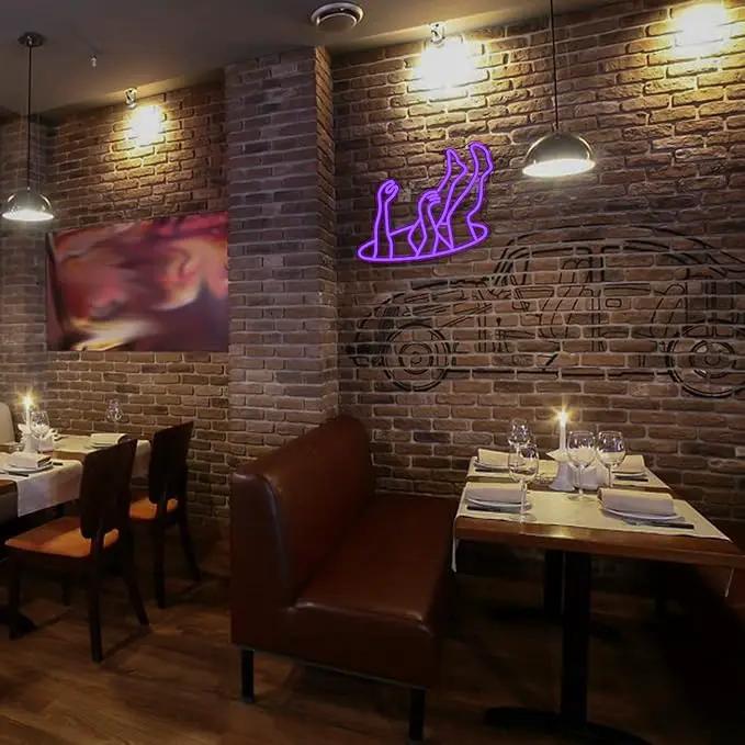 WLHOPE Falling Man Neon Sign Falling into Hole Neon Light Purple LED Neon Signs for Wall Decor USB Drop Into Neon Light Signs for Bedroom Home Bar Man Cave Game Room Party,Gift for Boys by GreenHaven Gardens