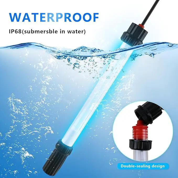 18W Aquarium UV Light for 100-1000 Gallon, UV Pond Water Clarifier for Koi Pond, Swimming Pool, Spa, Large Fish Tank, Cold Plunge UV Light for Pond Algae Control by GreenHaven Gardens