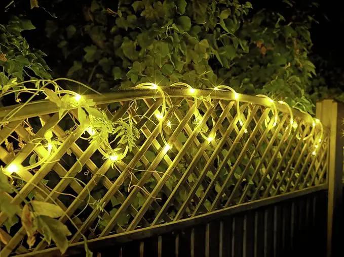 Solar Rope Light 3 Pack 39 FT 100 LEDs IP65 Waterproof Outdoor LED ‎Solar Outdoor Lights for Party Garden Yard Home Wedding Christmas Halloween Holiday Tree Decoration Lighting(3 Pack) by GreenHaven Gardens