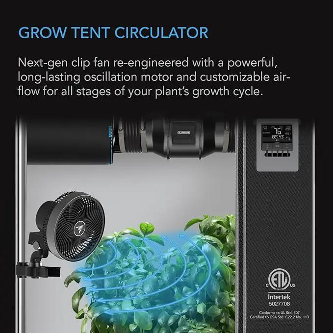 AC Infinity Advance Grow System 3x3, 3-Plant Kit, WiFi-Integrated Grow Tent Kit, Automate Ventilation, Circulation, Schedule Full Spectrum Samsung LM301H LED Grow Light, 2000D Mylar Tent by GreenHaven Gardens