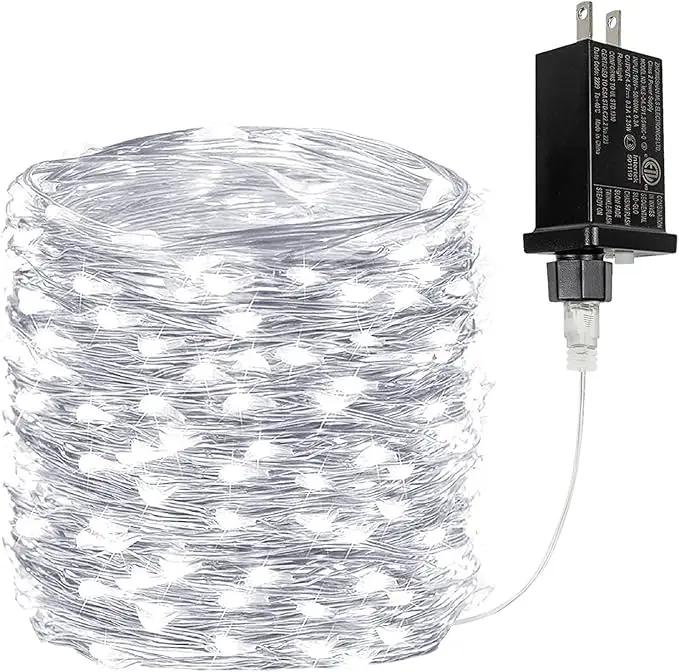 66Ft 200LED Fairy Lights Plug in, Waterproof String Lights Outdoor & Indoor 8 Modes with Timer, Christmas Light Bedroom Decor, Twinkle Light for Girl's Room Garden Christmas Decorations (Cool White) by GreenHaven Gardens