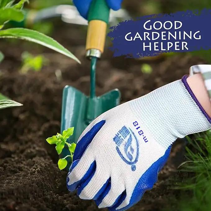 48 Pairs Garden Gloves for Women Men Breathable Rubber Coated Yard Safety Work Thorn Proof Work Gloves by GreenHaven Gardens