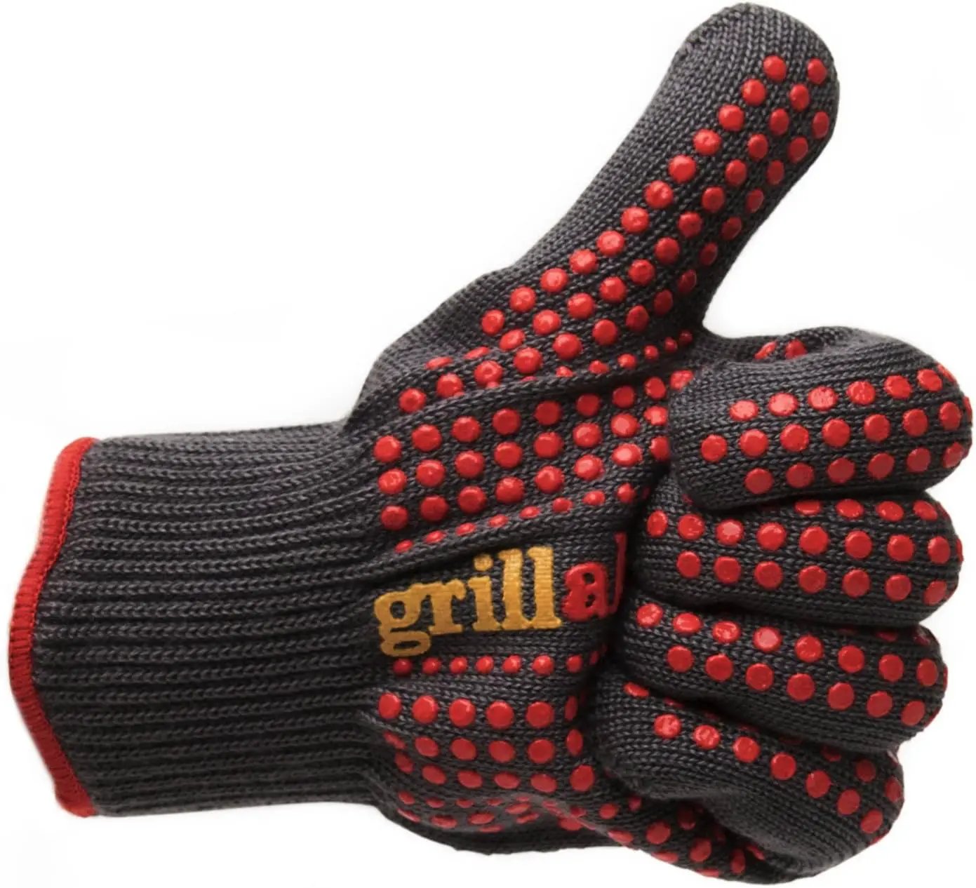 Grillaholics Barbecue Gloves, Top Cooking Gloves in Barbeque Grilling Accessories, 660°F Heat Resistant with ThermoMatrix™ Silicone, Protect Your Hands with BBQ Oven Mitts by GreenHaven Gardens
