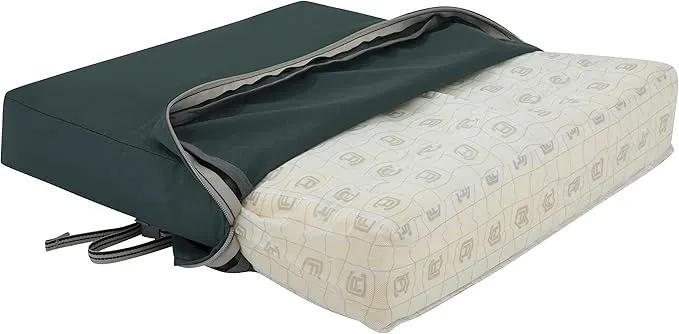 Classic Accessories Ravenna Water-Resistant 21 x 21 x 3 Inch Patio Seat Cushion, Mallard Green by GreenHaven Gardens