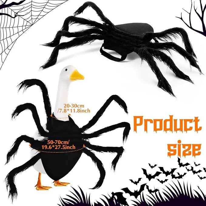 Halloween Goose Outfit Lawn Porch Goose Outfit Spider Bat Costume Plastic Goose Clothing for 23" Goose Halloween Outdoor Patio Yard Lawn Art Decoration (Spider) by GreenHaven Gardens