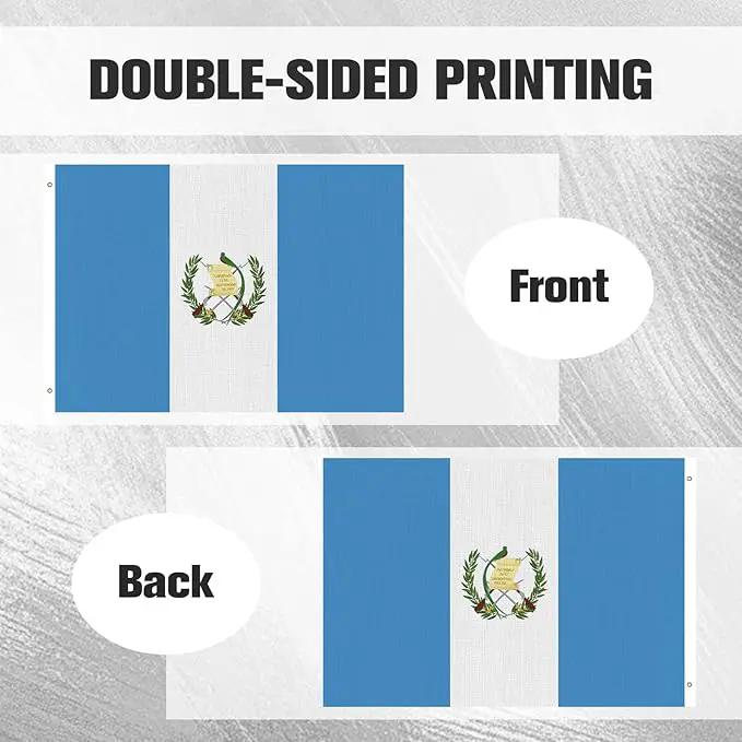 Guatemala Guatemalan Flag Garden Yard House 2x3 ft Flags Double Sided Print Banner Indoor Outdoor Party Home Decorations for Boat Dorm House Balcony by GreenHaven Gardens