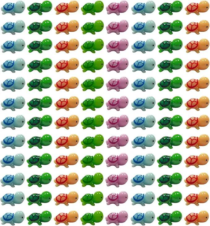 150 Pcs Miniature Sea Turtle Figurine Tiny Sea Turtles Mini Turtle Statue Animal Figure Sea Turtle for DIY Garden Decoration Fish Tank Cake Home Decor by GreenHaven Gardens