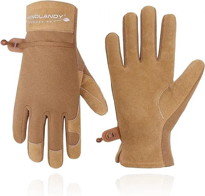 HANDLANDY Women Safety Work Gloves Utility Touch Screen Working Grip Glove for Yardwork Gardening Breathable Mechanic Gloves by GreenHaven Gardens
