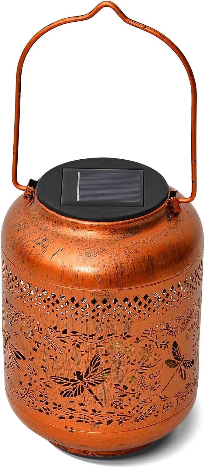 Outdoor Solar Lantern Decorative Waterproof Solar Lights for Yard, Patio, and Garden(Dragonfly) by GreenHaven Gardens