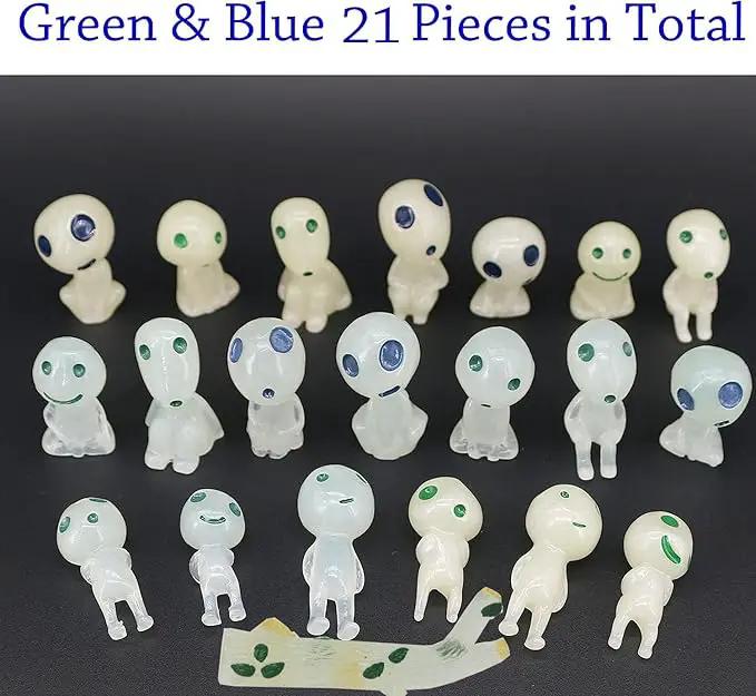 Fairy Garden Accessories Tree Elves Easter Egg Fillers Glow in Dark Basket Stuffers Garden Alien Decor Miniature for Micro Landscape Outdoor Status Patio Lawn Yard Kit by GreenHaven Gardens