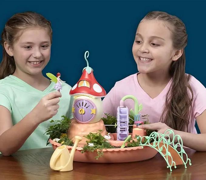 Light Garden - Grow Your Own Garden and Play Indoors Outdoors with This Magical Mushroom House and Fairy Unicorn Playset - for Kids Ages 4 and Up by GreenHaven Gardens