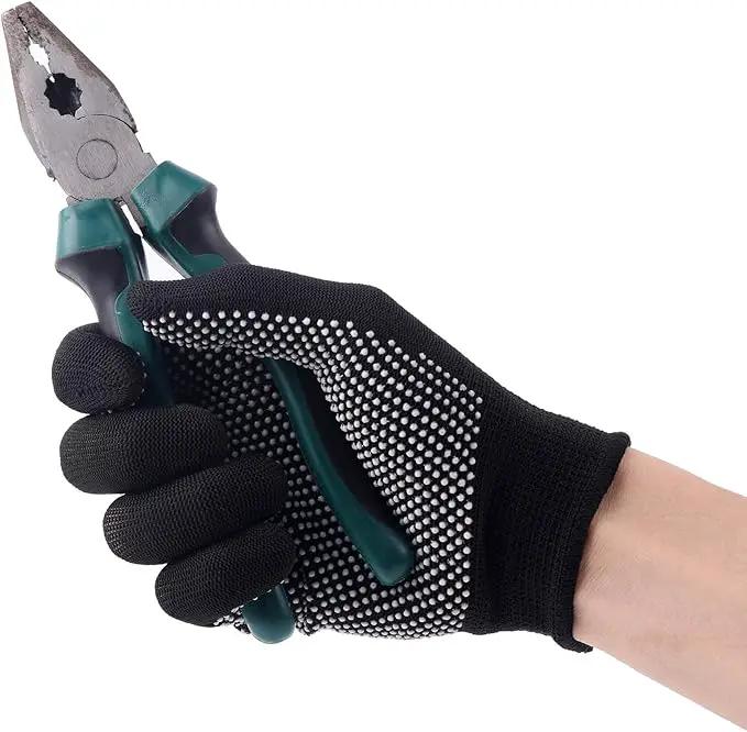 24Pcs Work Gloves Anti-slip Knitted Stretchy Cloth Glove Thin Moist Glove Liners by GreenHaven Gardens