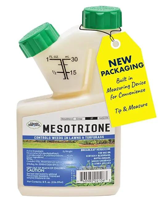 Liquid Harvest Mesotrione - 8oz - Mesotrione Concentrate (Compare to Tenacity) - Pre and Post-Emergent Weed Killer for Lawn and Turf Grasses by GreenHaven Gardens