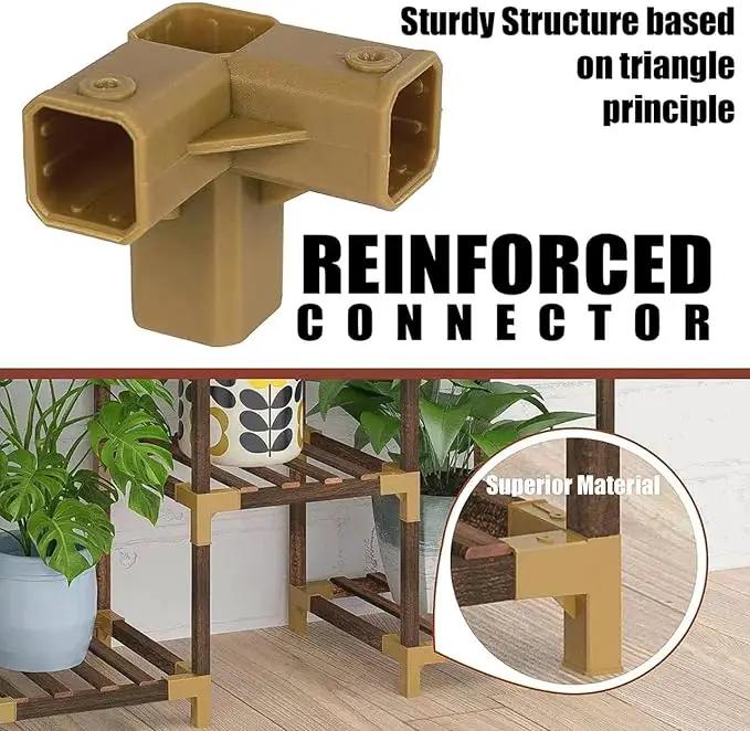 HOMKIRT Plant Stand Indoor Outdoor, 17 Tier Large Tall Plant Shelf for Indoor Plants Multiple, Wood Plant Stand Rack Holder Table for Living Room Garden Patio Window by GreenHaven Gardens