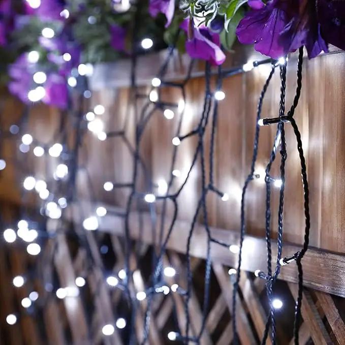 Toodour Solar Christmas Lights, 121ft 350 LED 8 Modes Solar String Lights, Waterproof Solar Outdoor Christmas Lights for Garden, Patio, Holiday, Party, Balcony, Christmas Decorations (White) by GreenHaven Gardens