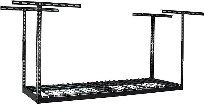 MonsterRAX - 2x6 Overhead Storage Rack (Hammertone, 18"-33" Ceiling Drop Down) by GreenHaven Gardens