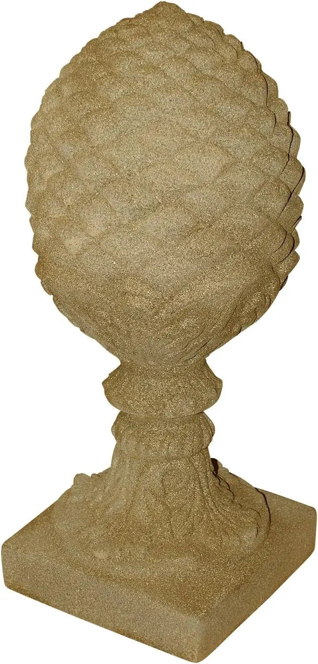 EMSCO Group Pineapple Statue – Natural Sandstone Appearance – Made of Resin – Lightweight – 23” Height by GreenHaven Gardens