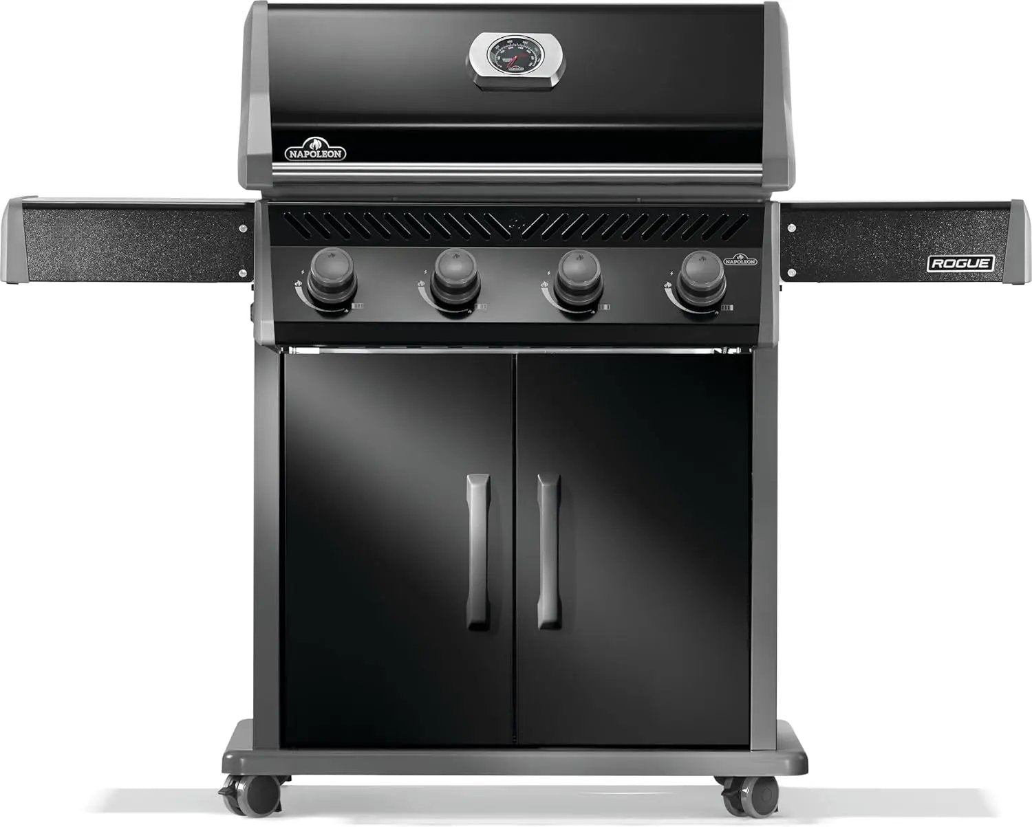 Napoleon Rogue 525 Propane Gas Grill, Black, Durable 4-Burner BBQ by GreenHaven Gardens