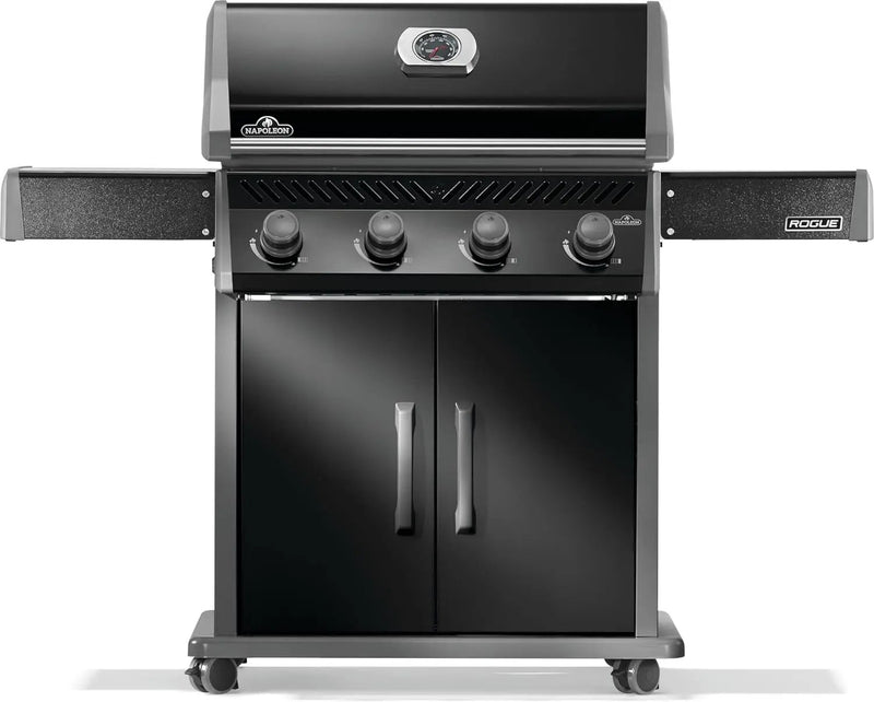 Napoleon Rogue 525 Propane Gas Grill, Black, Durable 4-Burner BBQ by GreenHaven Gardens