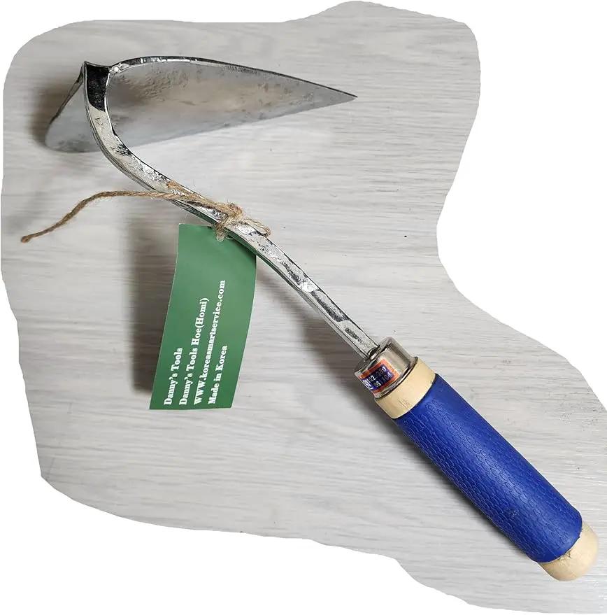 Danny’s Tools Hoe (Ho-mi), Korean Gardening Tool, Easy Gardening, Weeding and Farming, Hand Made, Hand Forged Steel. by GreenHaven Gardens
